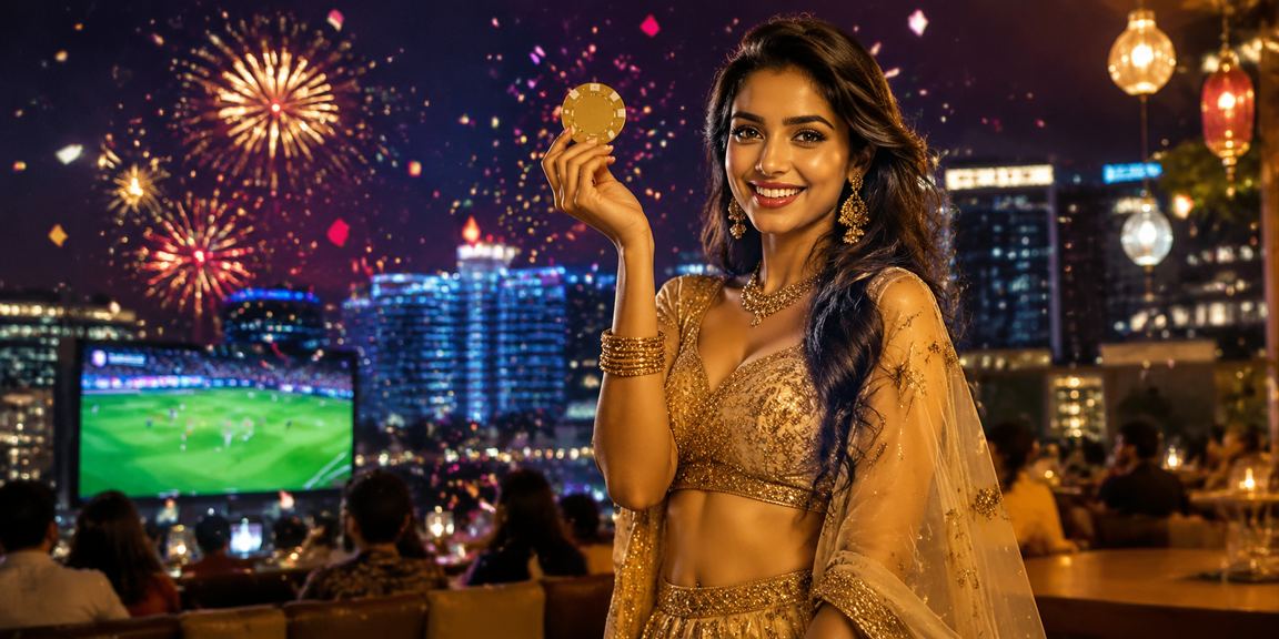 Indian sports betting enthusiast using smartphone outdoors